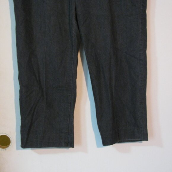 New Directions Gray Trousers Pants Plus Size 16 Cropped Capti Pant FLAW - Picture 4 of 7